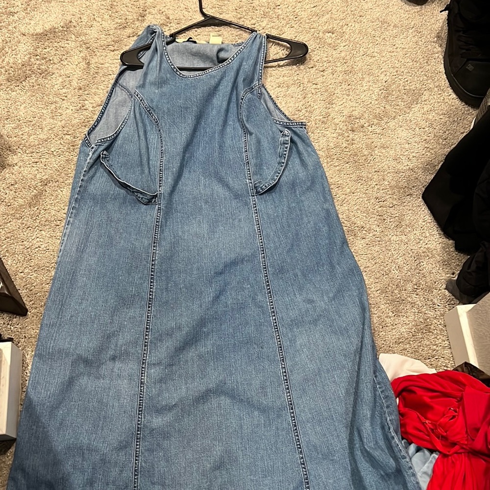 Eddie Bauer maxi jean dress